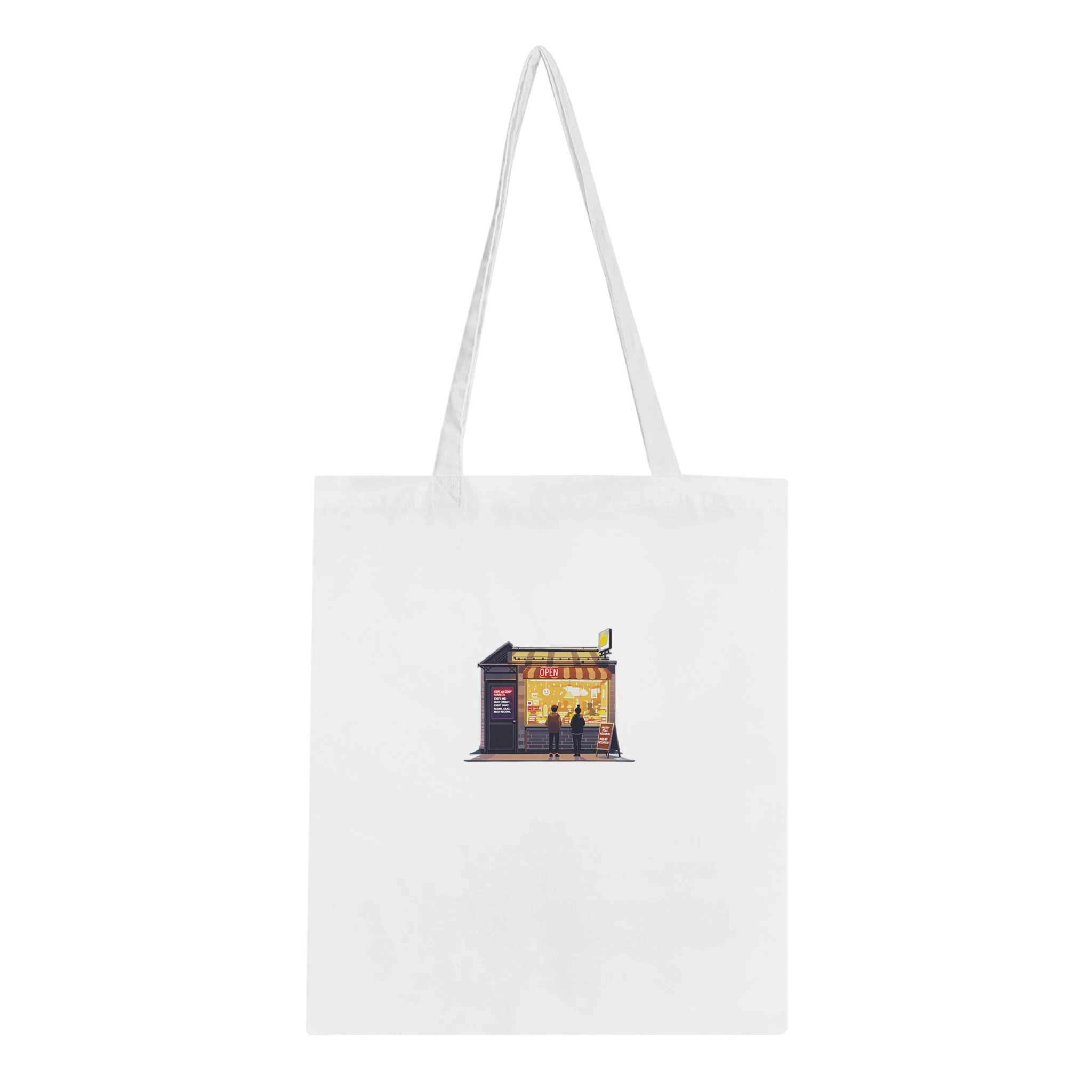 Chip Shop Night Neon Cotton Shopper UK — Tote Bag | Wild Thread Co UK