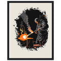 Glass Blower Craft Workshop Wall Art Ready to Hang UK — Framed Art Print | Wild Thread Co UK