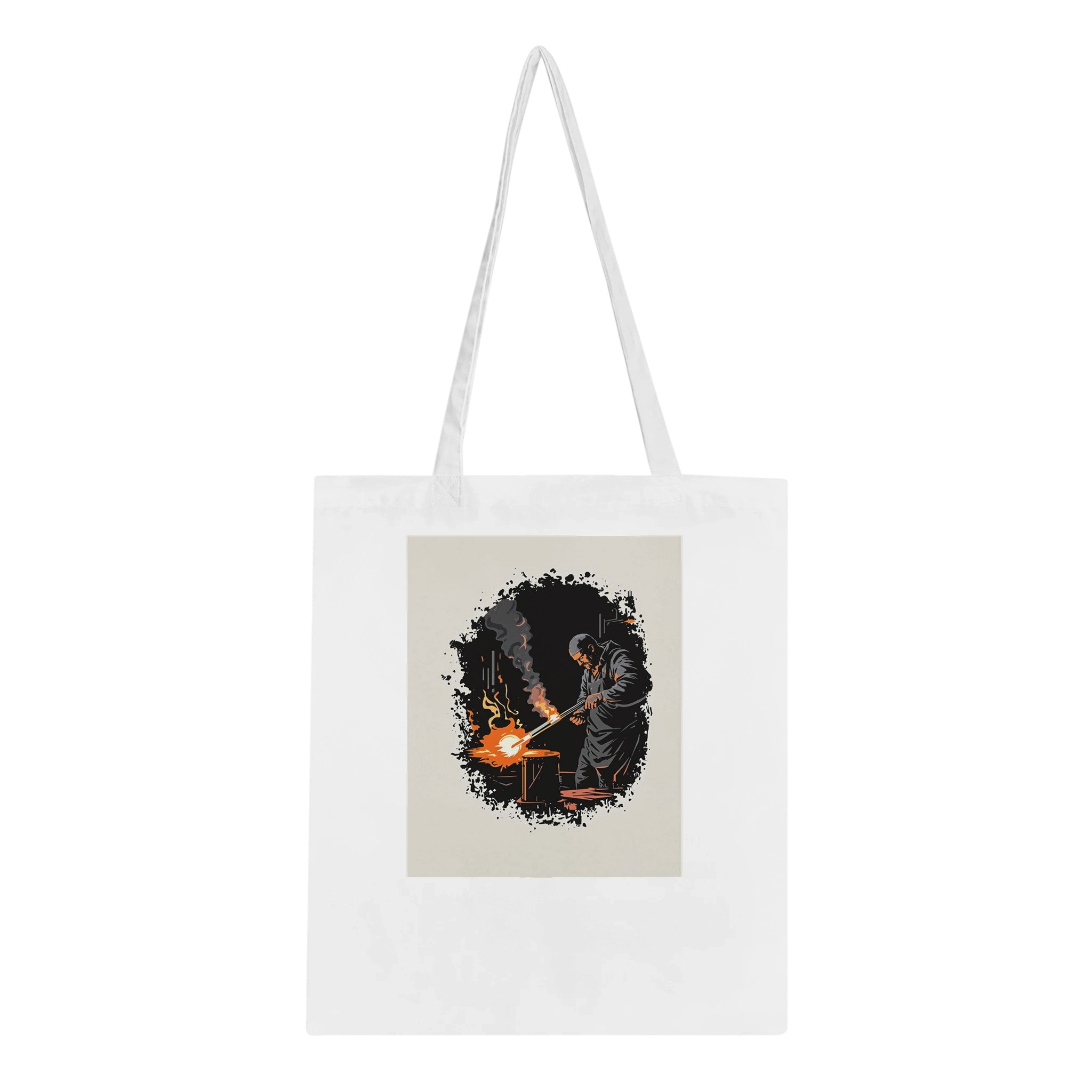 Glass Blower Craft Workshop Tote Bag Cotton Shopper UK — Tote Bag | Wild Thread Co UK