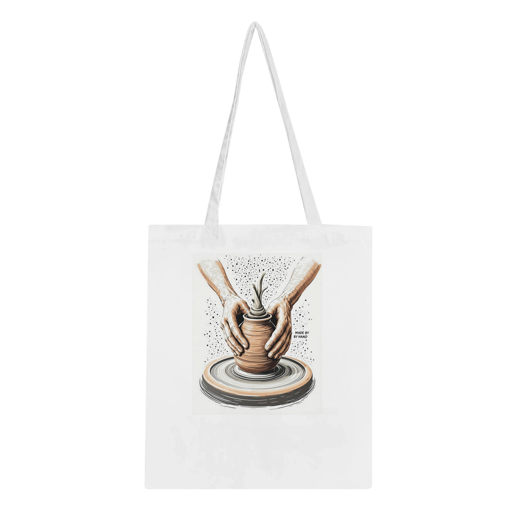 Potter Wheel Clay Hands Cotton Shopper UK Tote Bag UK Gift — Tote Bag | Wild Thread Co UK