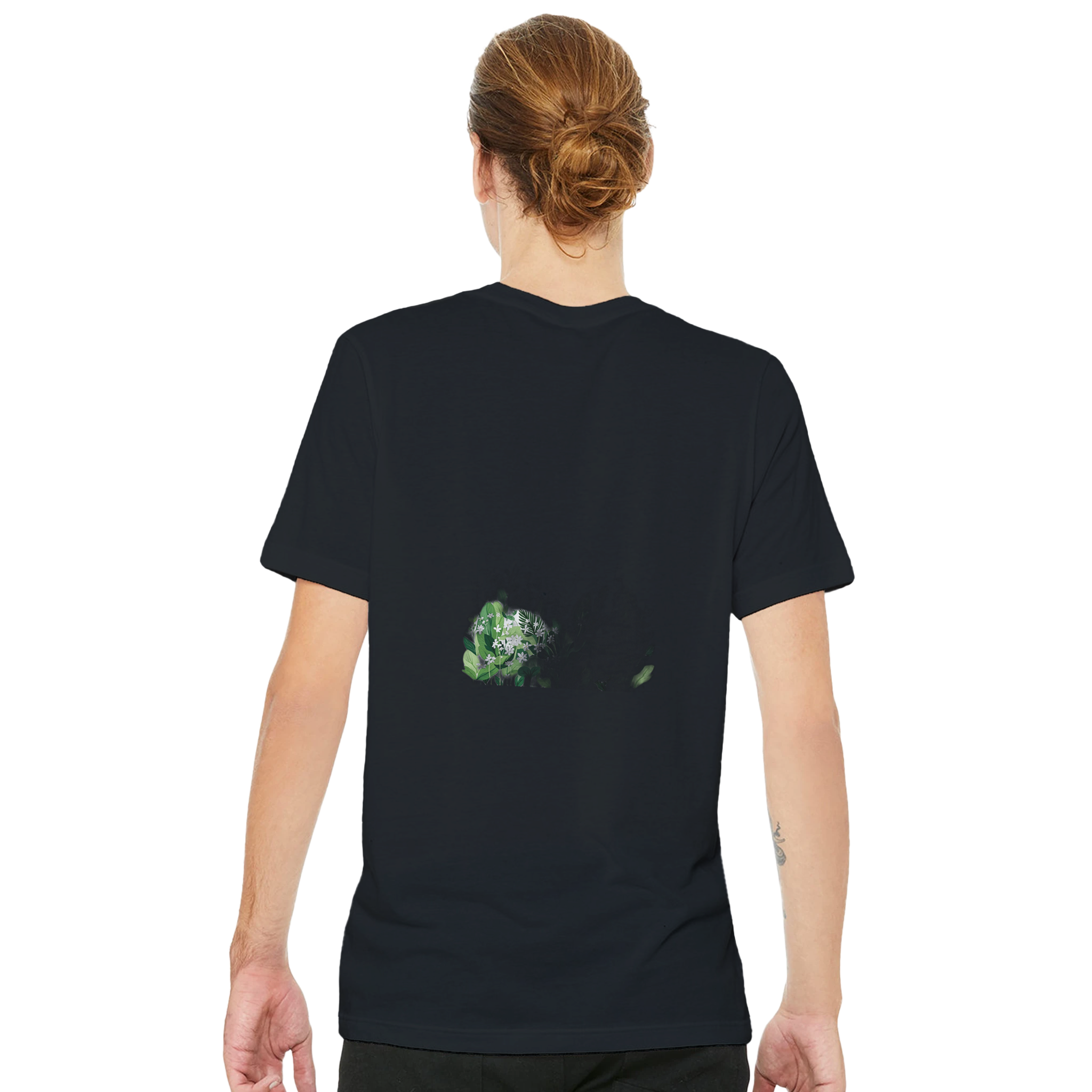 Wild Garlic Spring Woodland T-Shirt Unisex Cotton Tee UK T-Shirt — detail view | Wild Thread Co