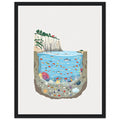 Rock Pool Tidal Cross-section Wall Art Ready to Hang UK — Framed Art Print | Wild Thread Co UK