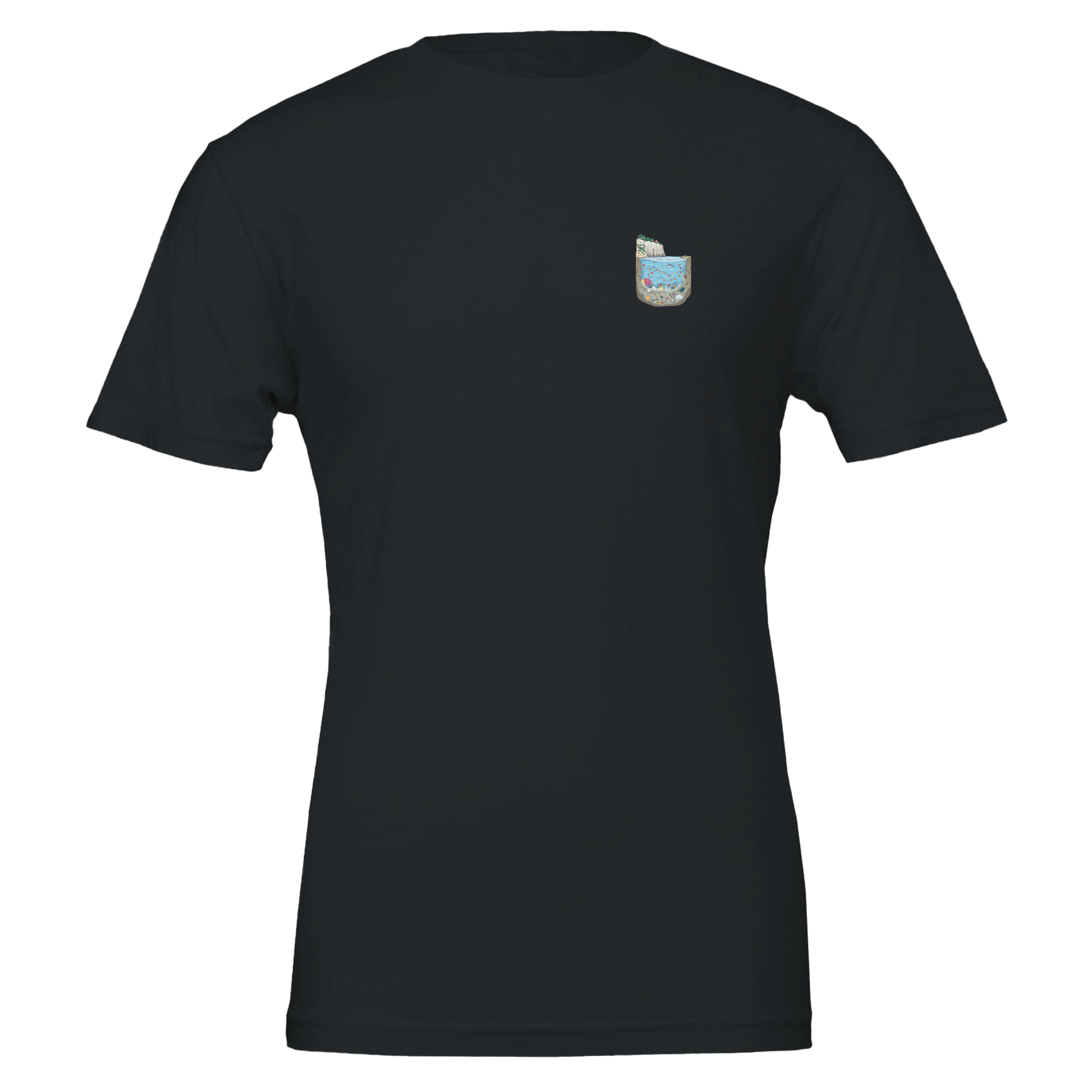 Rock Pool Tidal Cross-section T-Shirt Unisex Cotton Tee UK — T-Shirt | Wild Thread Co UK