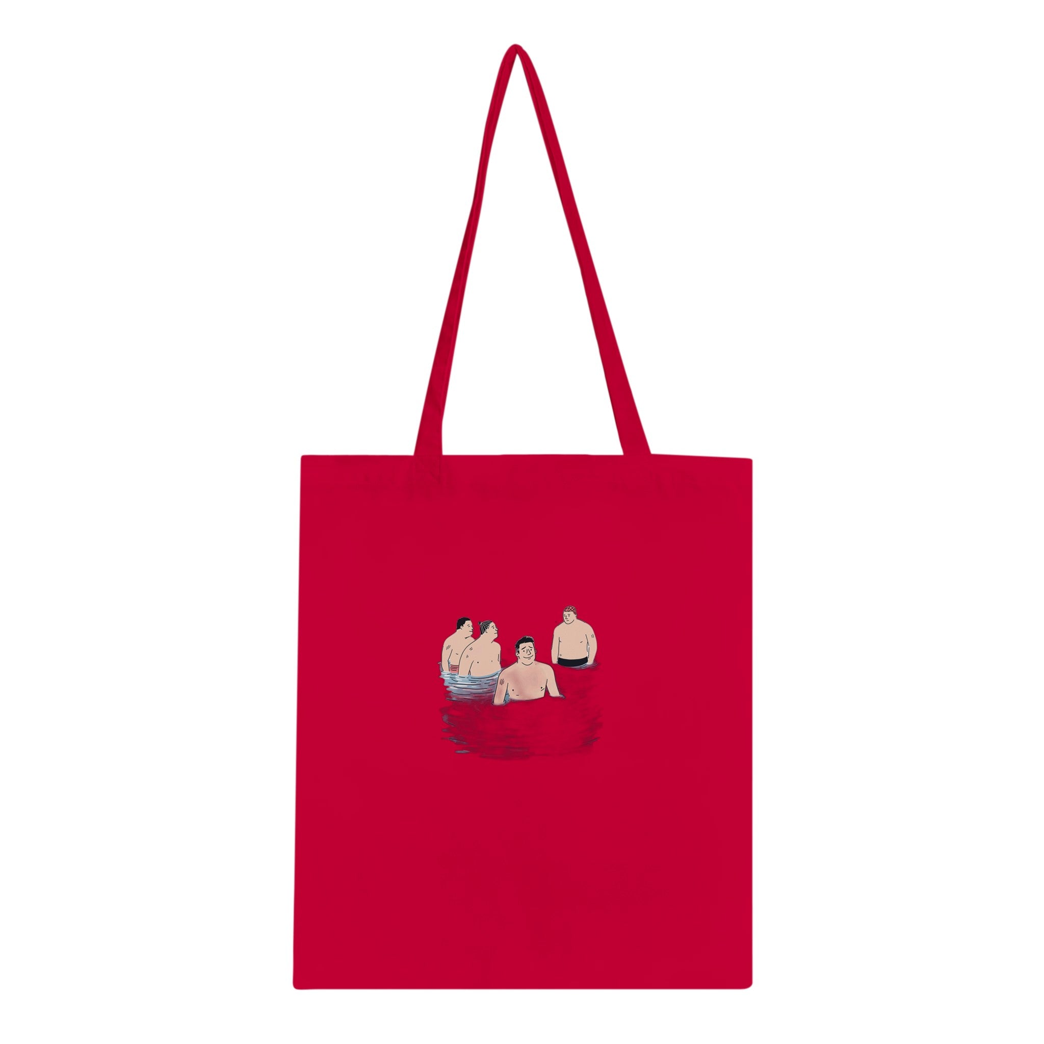 Cold Water Swim Group January Cotton Shopper UK Tote Bag — detail view | Wild Thread Co