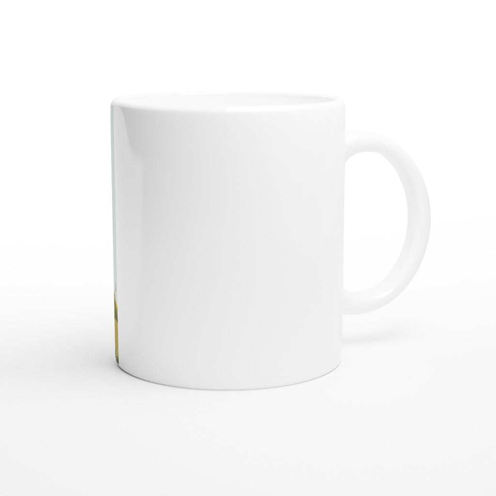Coastal Path Signpost Humour Coffee Tea Ceramic 11oz Mug — detail view | Wild Thread Co