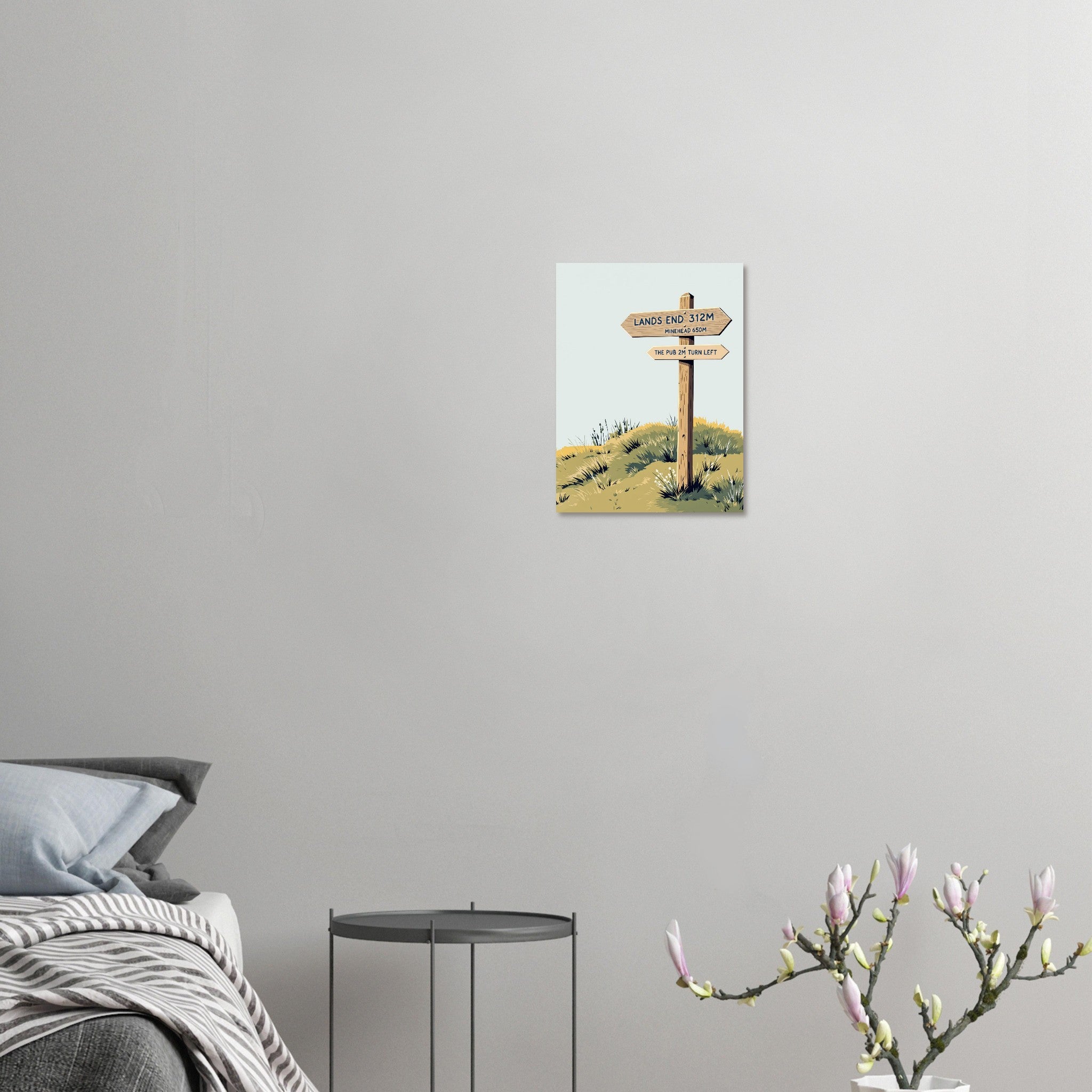 Gorpcore Coastal Walking Art Wall Art UK Art UK Gift Art Print Poster Wall Art U Art Print — detail view | Wild Thread Co