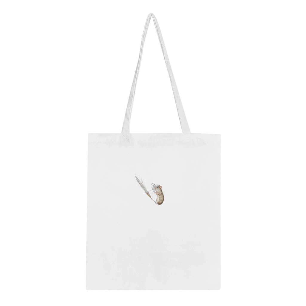 Harvest Mouse Wheat Stem Cotton Shopper UK Tote Bag UK Gift Tote Bag — detail view | Wild Thread Co
