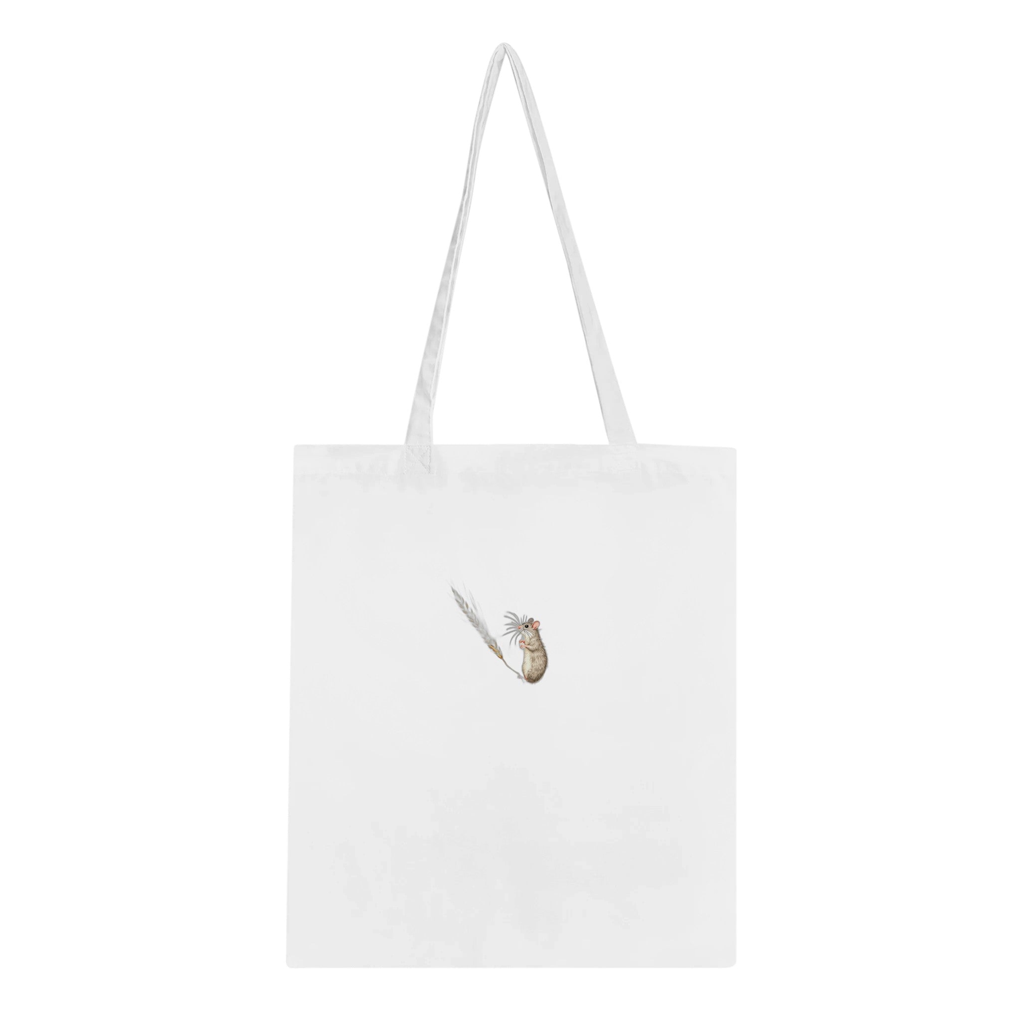 Harvest Mouse Wheat Stem Cotton Shopper UK Tote Bag UK Gift Tote Bag — detail view | Wild Thread Co