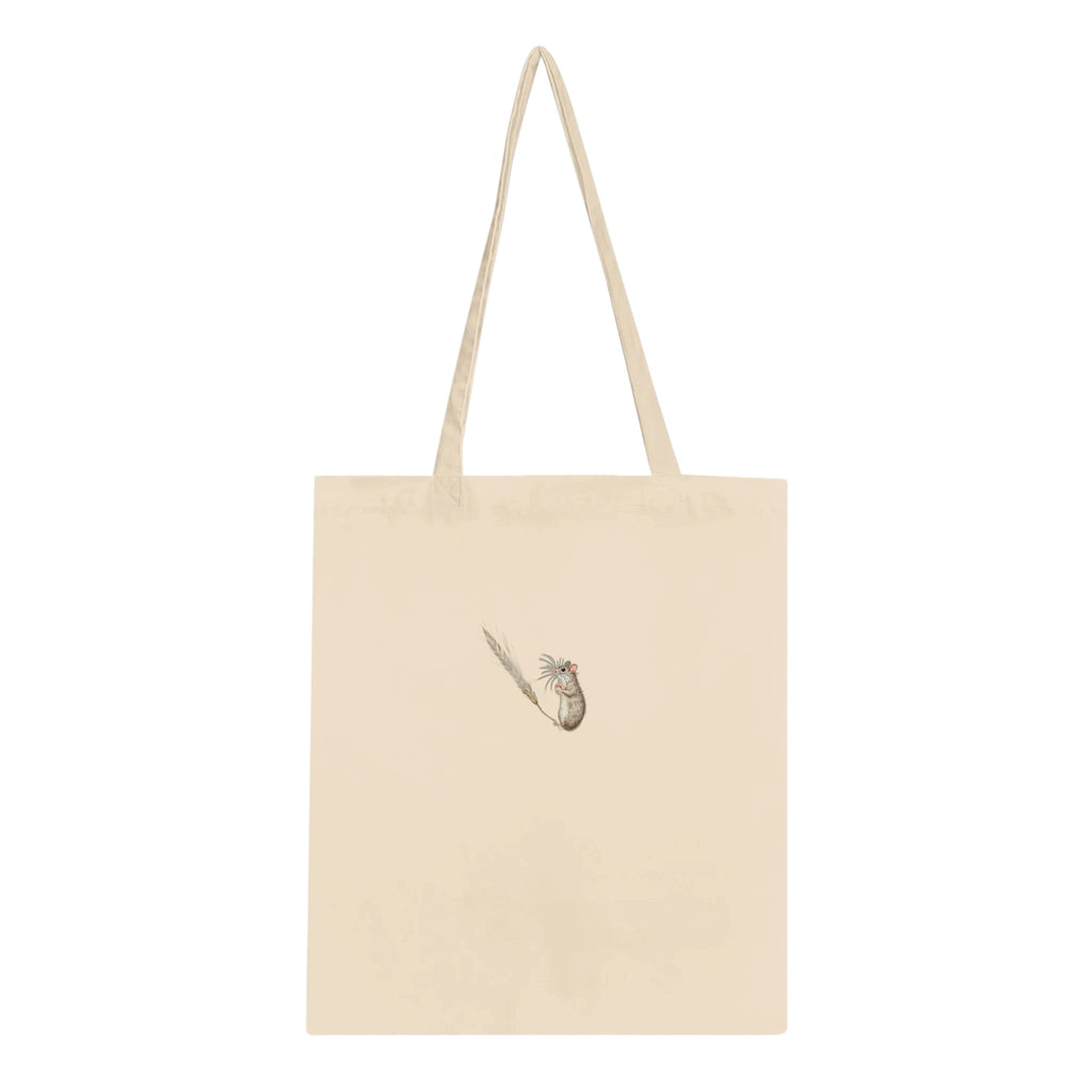 Harvest Mouse Wheat Stem Cotton Shopper UK Tote Bag UK Gift Tote Bag — detail view | Wild Thread Co