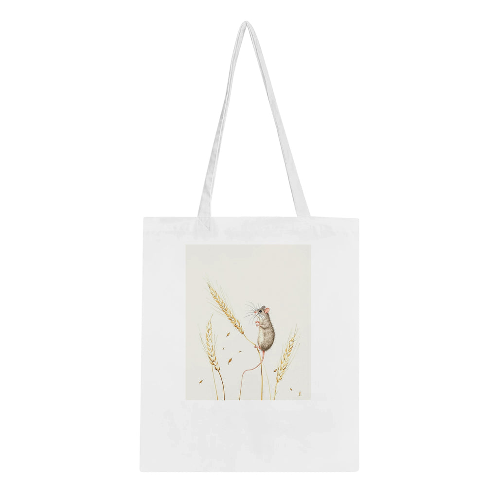 Harvest Mouse Wheat Stem Cotton Shopper UK Tote Bag UK Gift — Tote Bag | Wild Thread Co UK