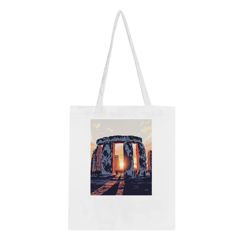 Stonehenge Winter Solstice Dawn Cotton Shopper UK — Tote Bag | Wild Thread Co UK