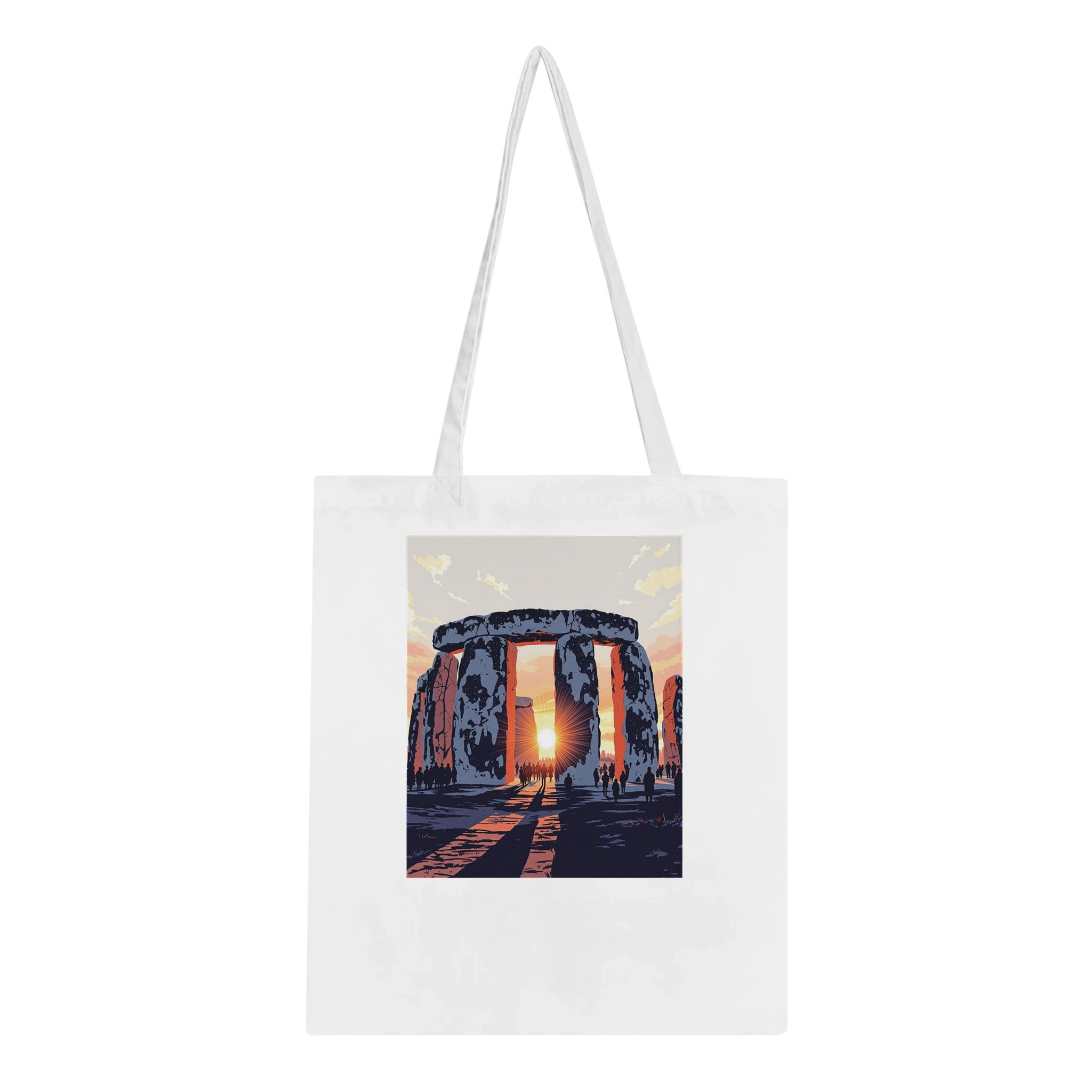 Stonehenge Winter Solstice Dawn Cotton Shopper UK — Tote Bag | Wild Thread Co UK