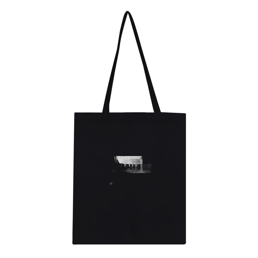 Art Deco Outdoor Lido Pool Cotton Shopper UK Tote Bag UK Gift Tote Bag — detail view | Wild Thread Co