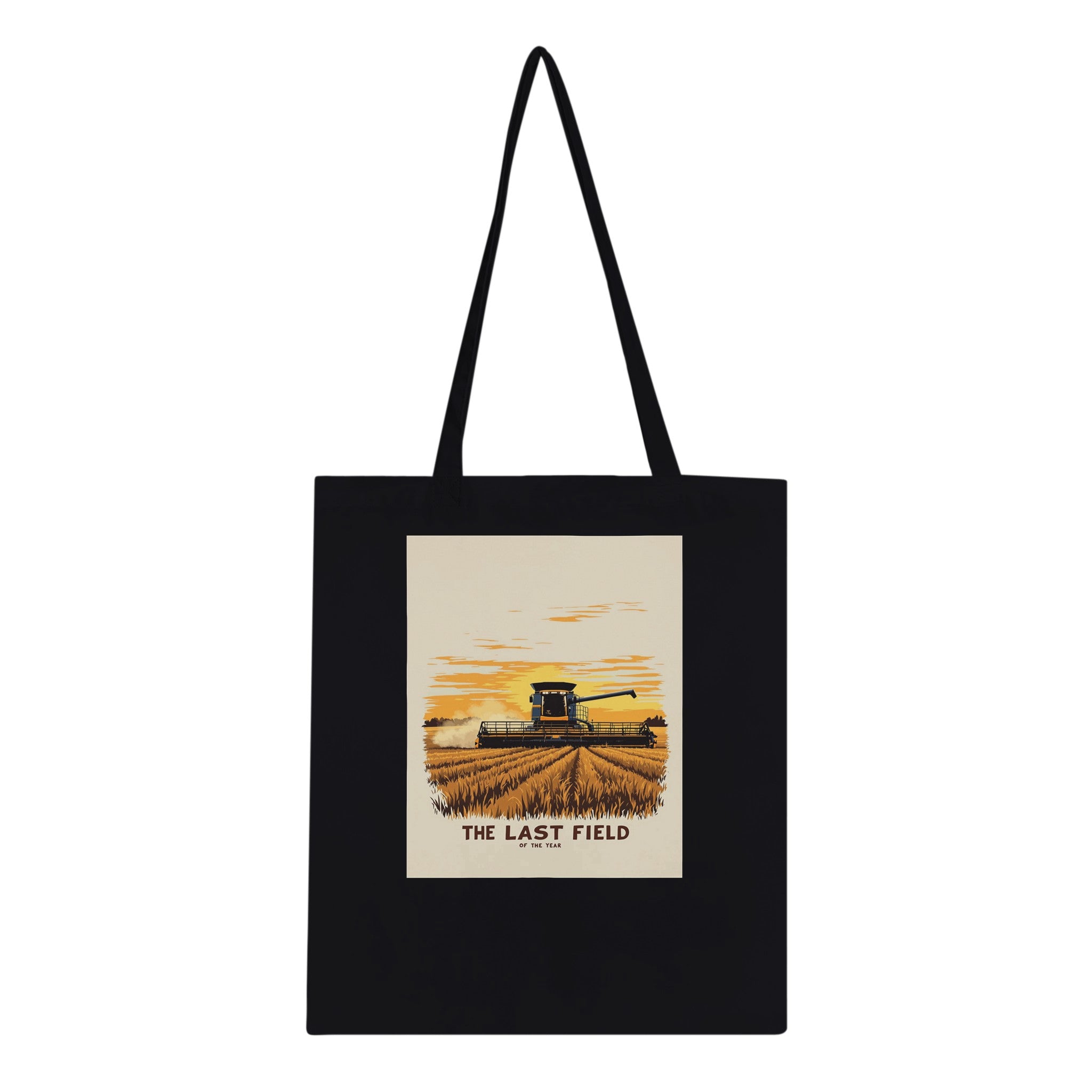 Combine Harvester Dusk Final Field Tote Bag Cotton Shopper UK