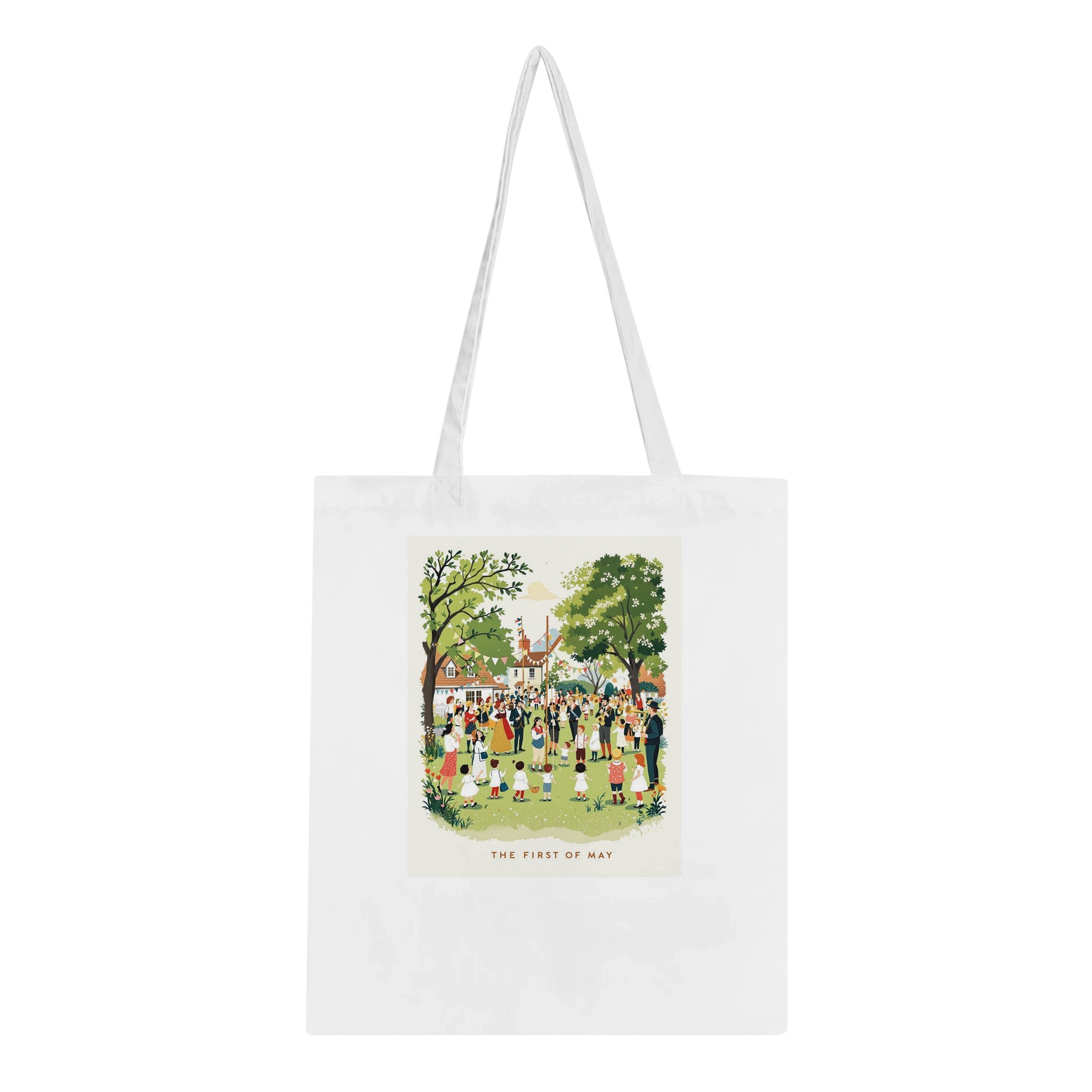 May Day Maypole Folk Tradition Cotton Shopper UK — Tote Bag | Wild Thread Co UK