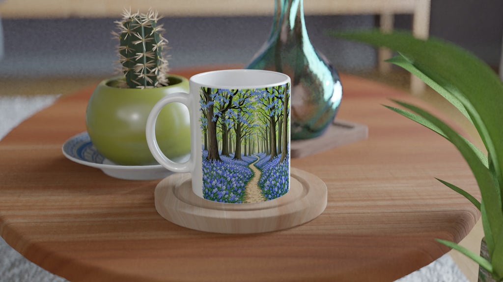 Bluebell Wood Ancient Oak Coffee Tea Ceramic 11oz Mug UK Mug — detail view | Wild Thread Co