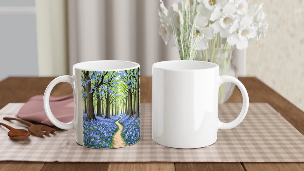 Bluebell Wood Ancient Oak Coffee Tea Ceramic 11oz Mug UK Mug — detail view | Wild Thread Co