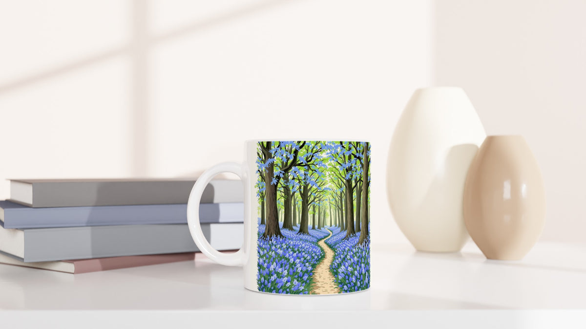 Bluebell Wood Ancient Oak Coffee Tea Ceramic 11oz Mug UK Mug — detail view | Wild Thread Co