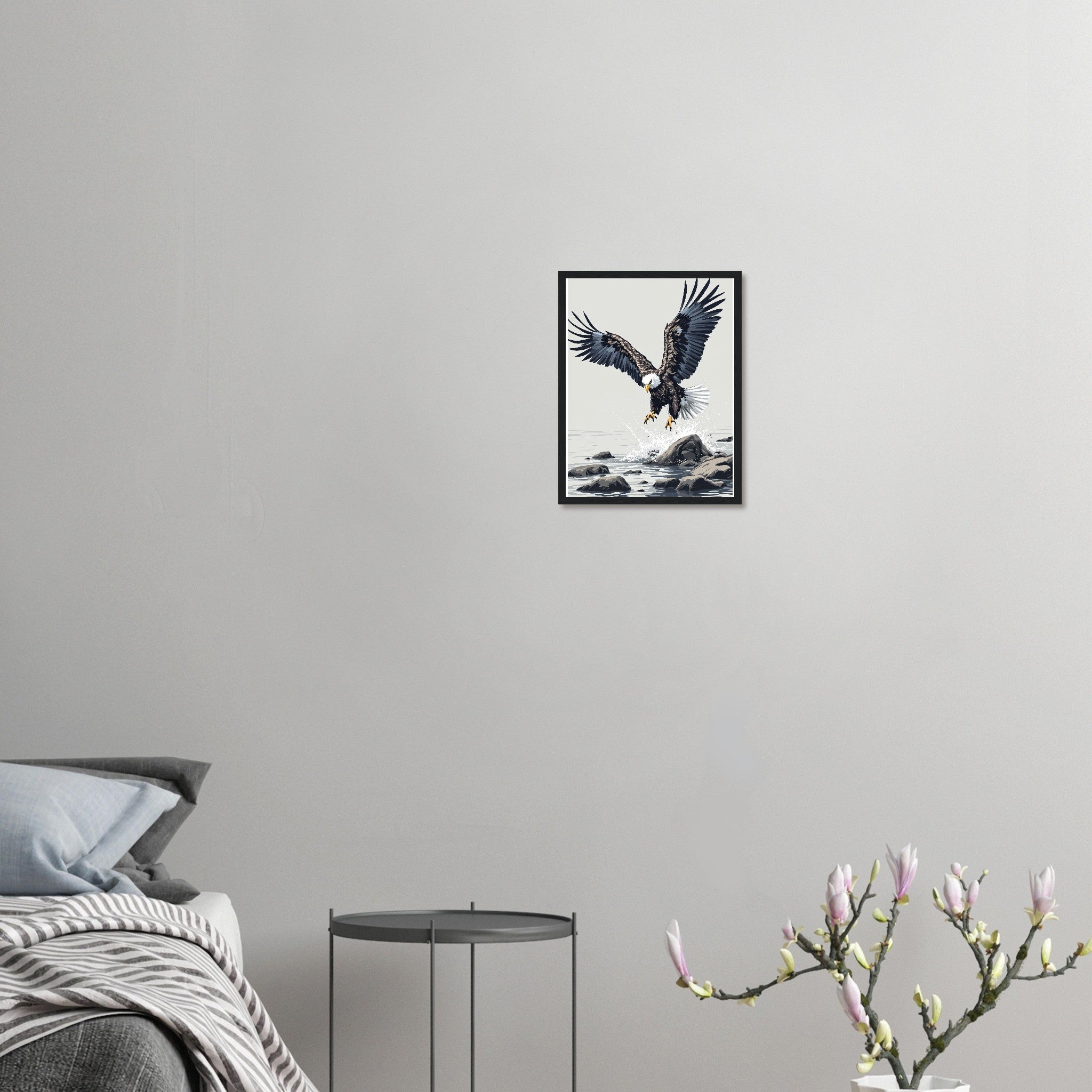 White-tailed Eagle Scotland Return Framed Print Wall Art Ready to Framed Art Print — detail view | Wild Thread Co