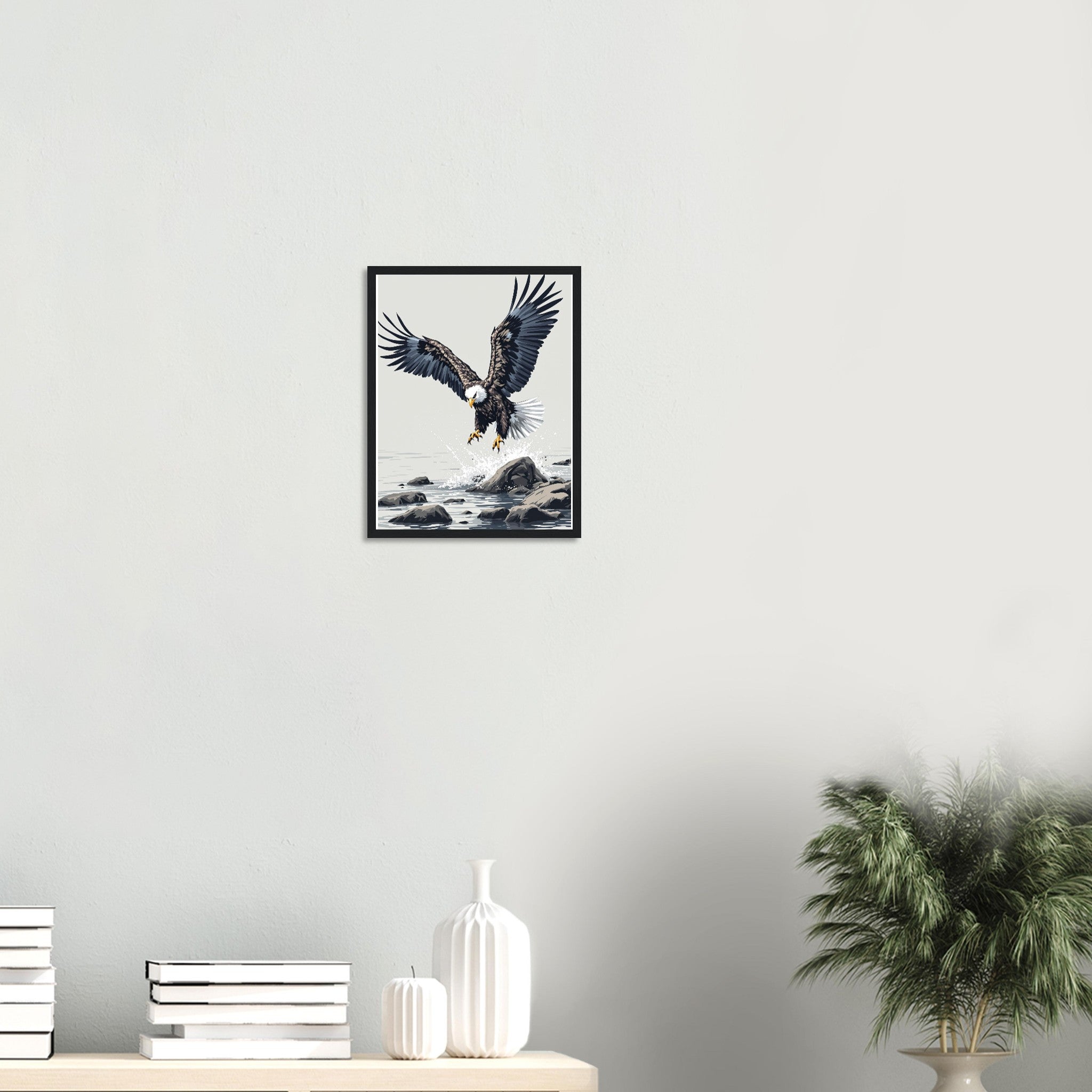 White-tailed Eagle Scotland Return Framed Print Wall Art Ready to Framed Art Print — detail view | Wild Thread Co