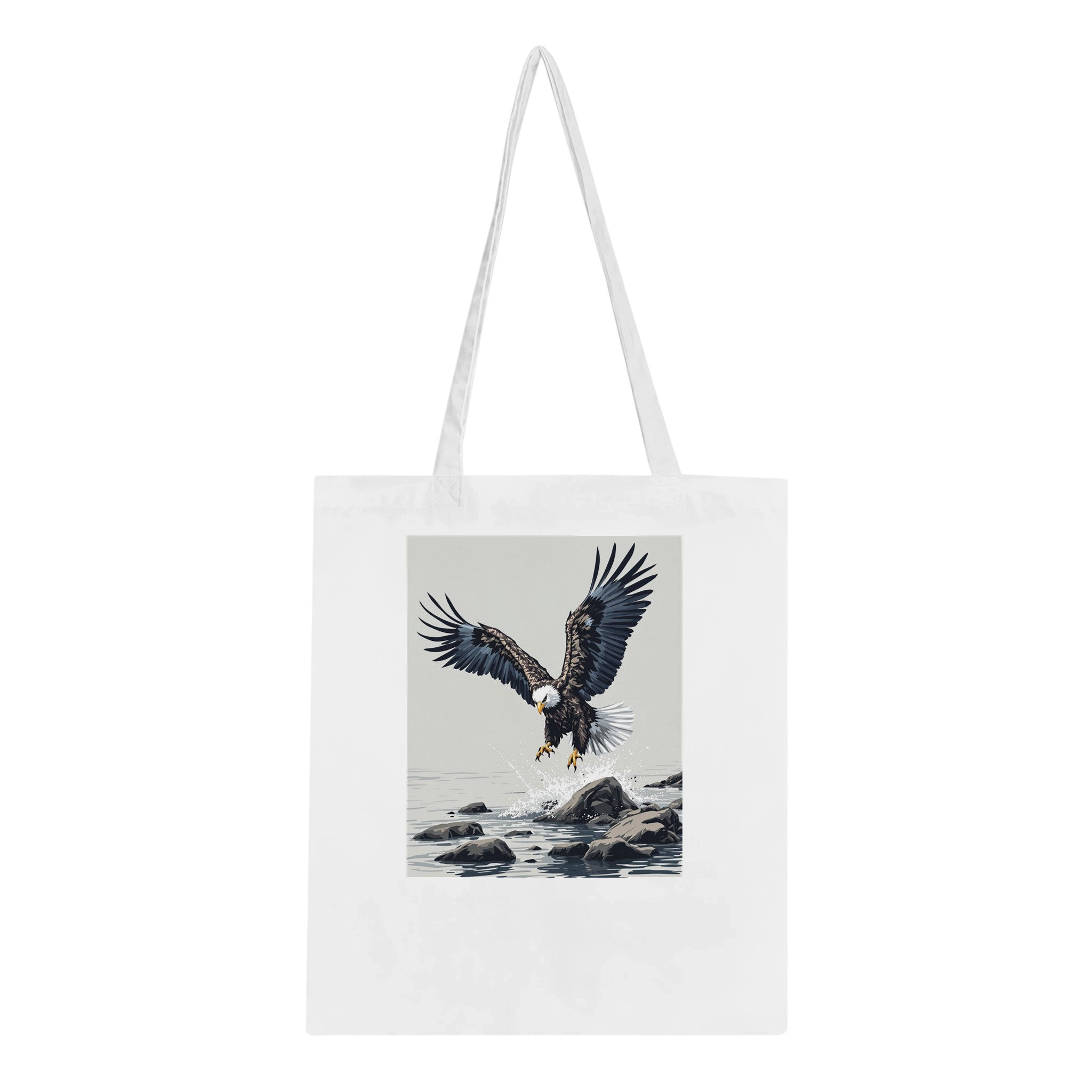 White-tailed Eagle Scotland Return Cotton Shopper UK Tote Bag — detail view | Wild Thread Co
