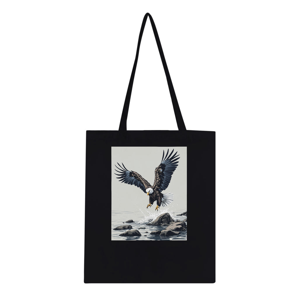 White-tailed Eagle Scotland Return Cotton Shopper UK Tote Bag — detail view | Wild Thread Co