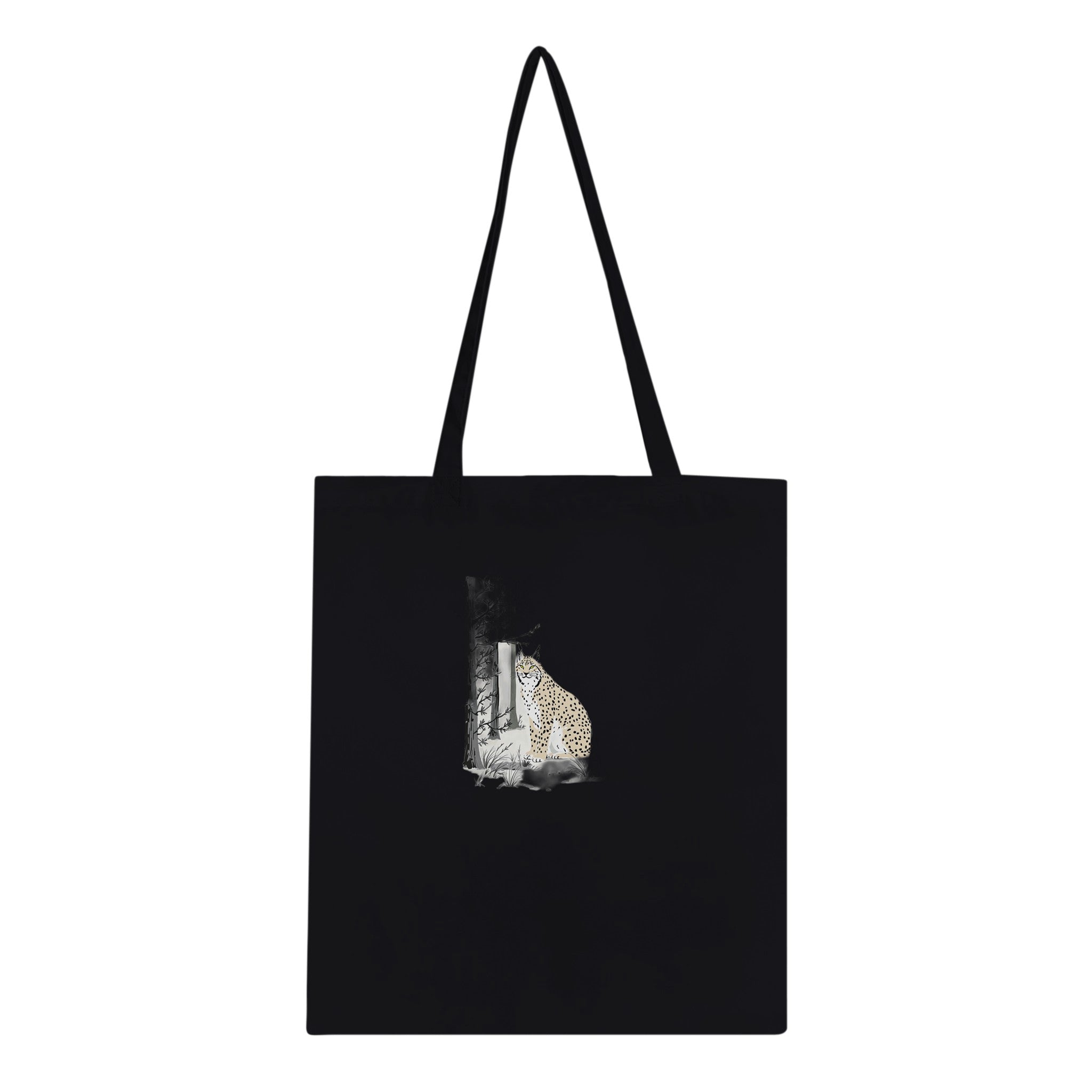 Lynx Scottish Pine Forest Ghost Cotton Shopper UK Tote Bag — detail view | Wild Thread Co