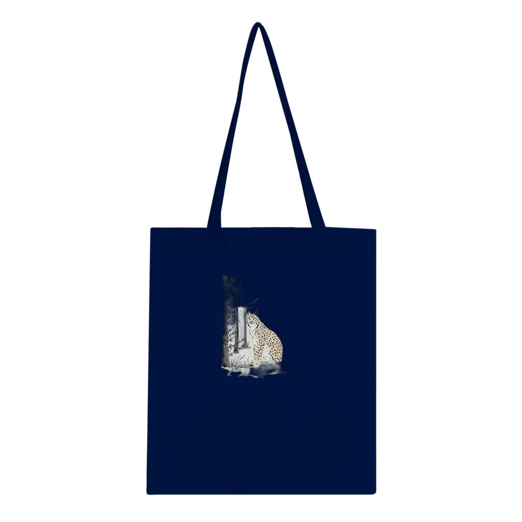 Lynx Scottish Pine Forest Ghost Cotton Shopper UK Tote Bag — detail view | Wild Thread Co