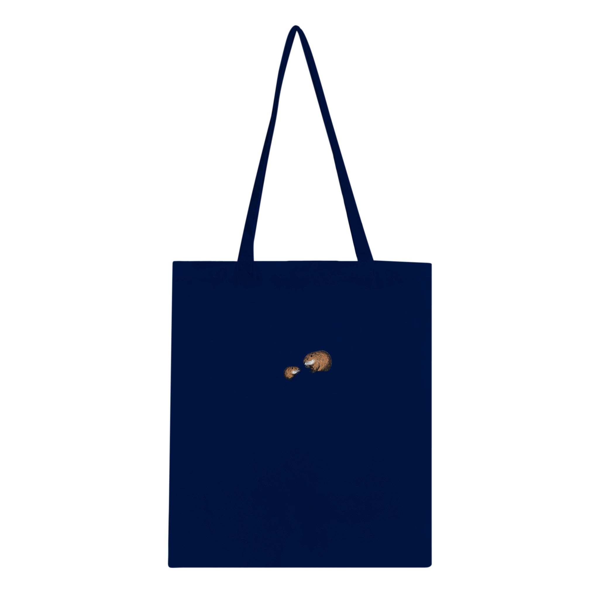Beaver Rewilding Dam Builder Cotton Shopper UK Tote Bag — detail view | Wild Thread Co