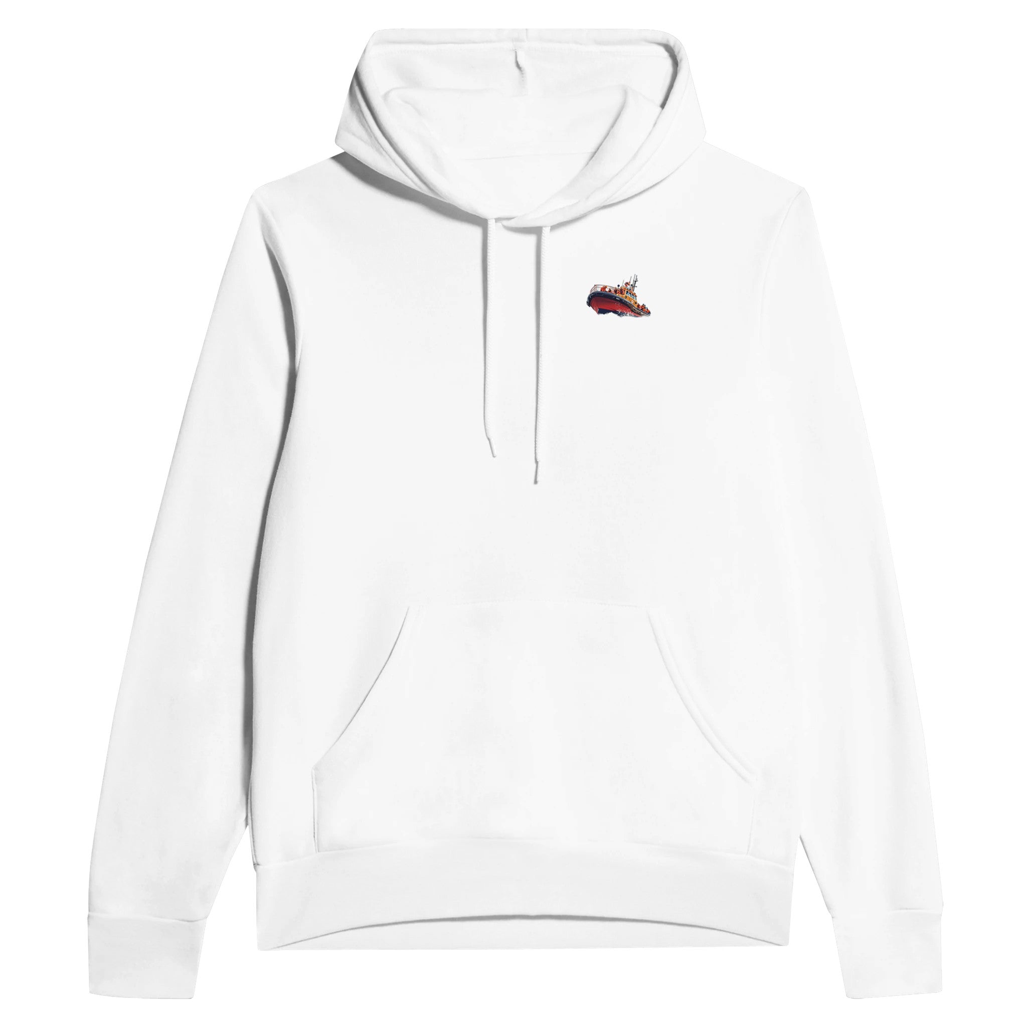Rnli Lifeboat Launching Heavy Seas Hoodie Pullover Unisex Cotton UK — Hoodie | Wild Thread Co UK