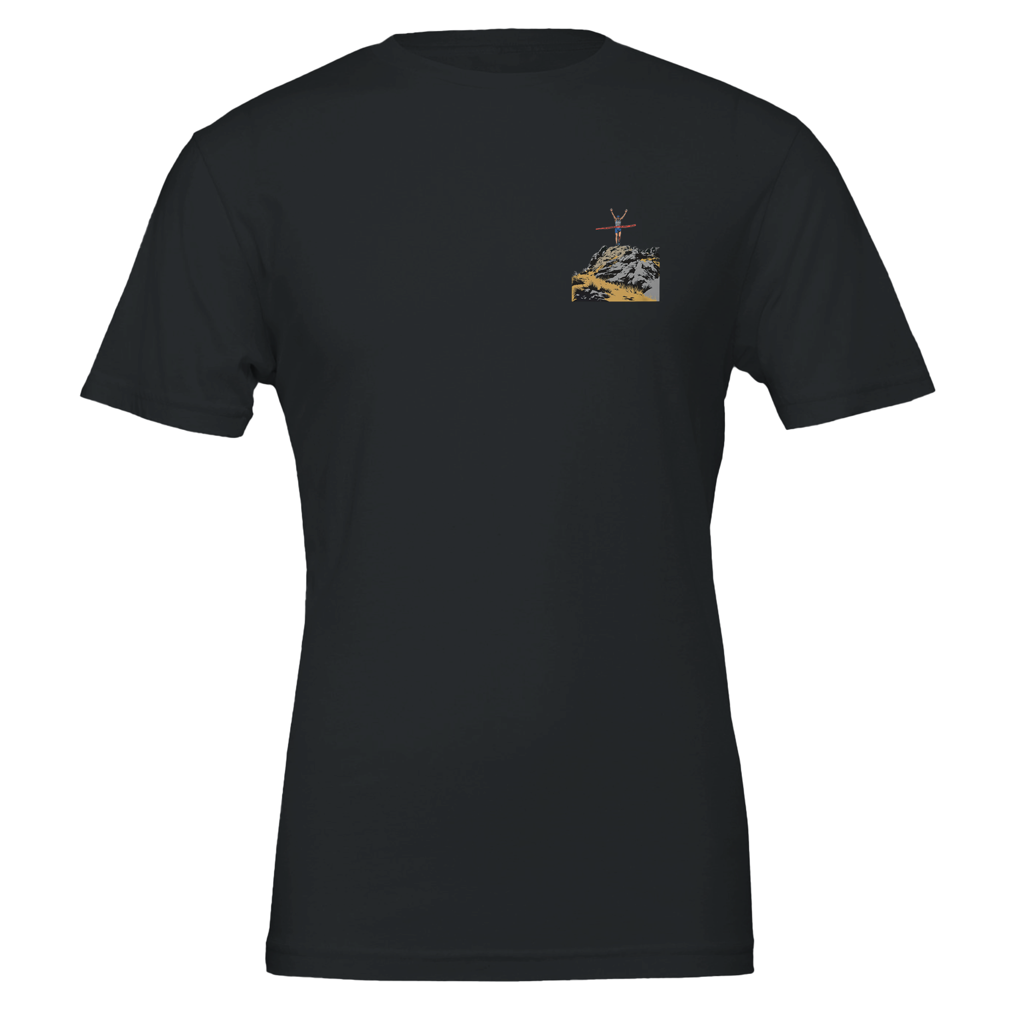 Fell Race Summit Finish Destroyed T-Shirt Unisex Cotton Tee UK — T-Shirt | Wild Thread Co UK