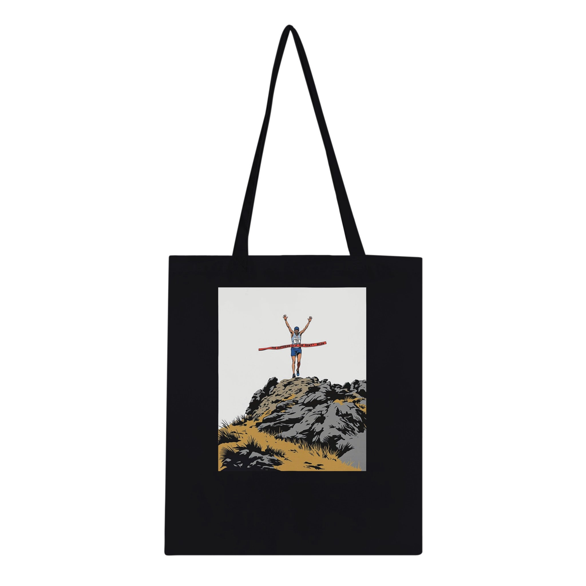 Fell Race Summit Finish Destroyed Tote Bag Cotton Shopper UK