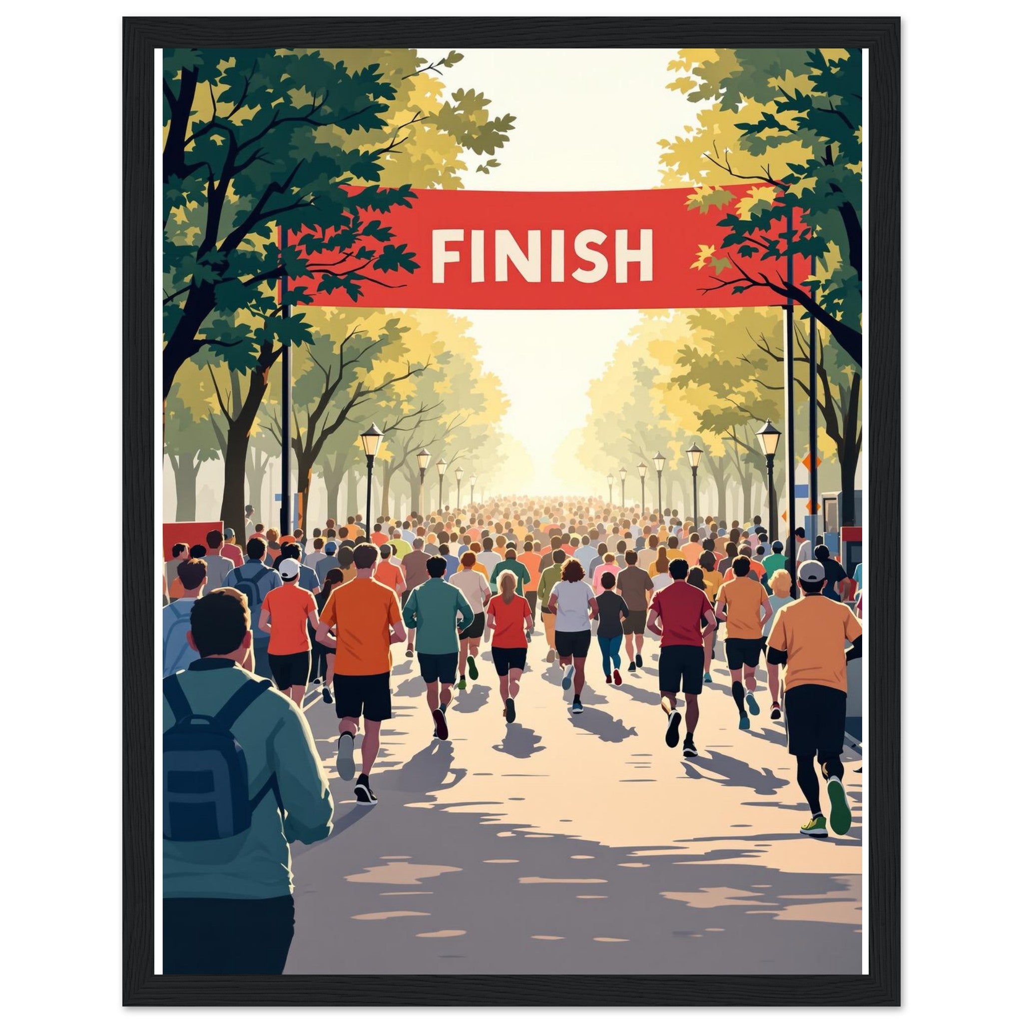 Parkrun Saturday Community 5k Framed Print Wall Art Ready to Hang UK — Framed Art Print | Wild Thread Co UK