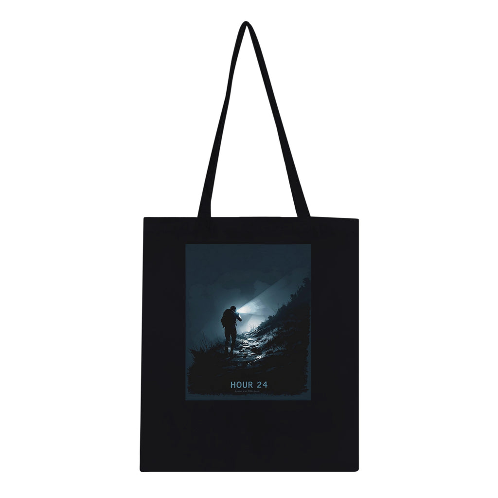 Ultramarathon Night Section Headtorch Tote Bag Cotton Shopper UK Tote Bag — detail view | Wild Thread Co