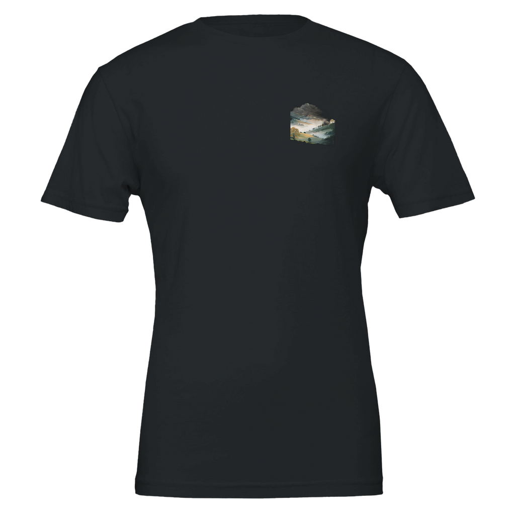 Morning Mist Valley Farm T-Shirt Unisex Cotton Tee UK — T-Shirt | Wild Thread Co UK