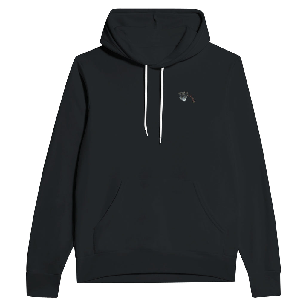 Hawthorn May Blossom Bees Hoodie Pullover Unisex Cotton UK Hoodie — detail view | Wild Thread Co