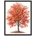 Rowan Red Berry Autumn Fieldfares Framed Print Wall Art Ready to Hang — Framed Art Print | Wild Thread Co UK