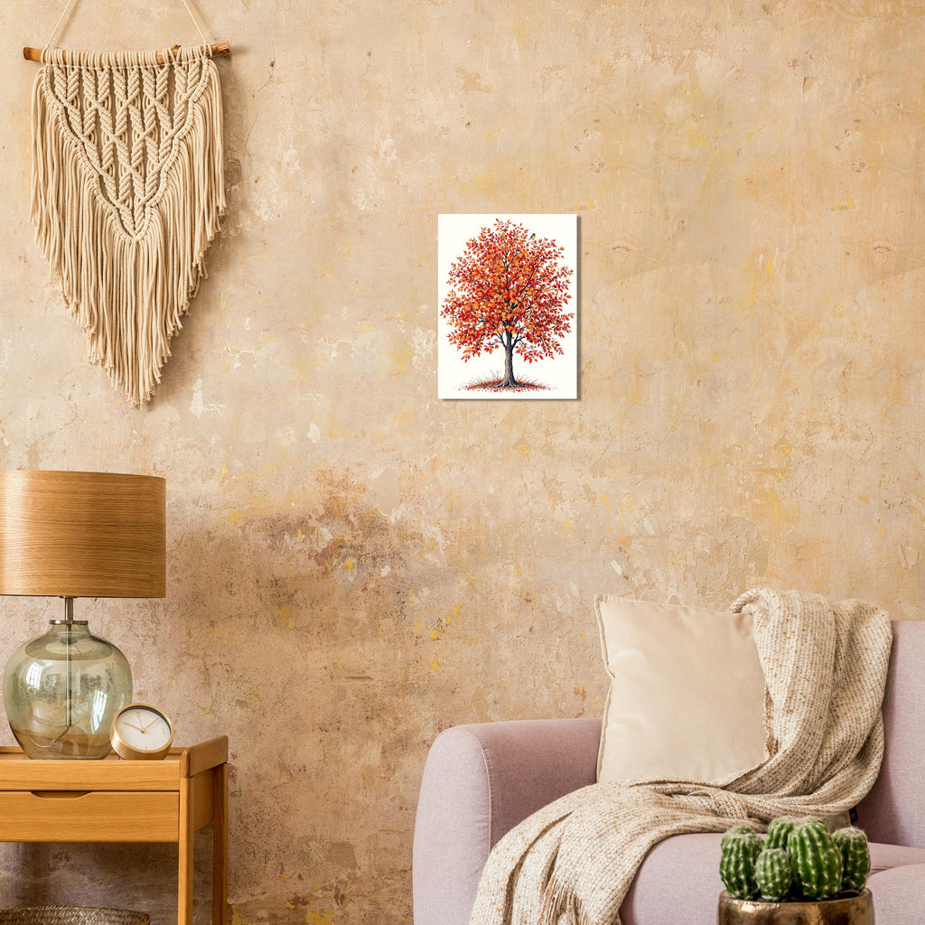 Rowan Berry Tree Art Wall Art UK Art Art Print Art Print — detail view | Wild Thread Co