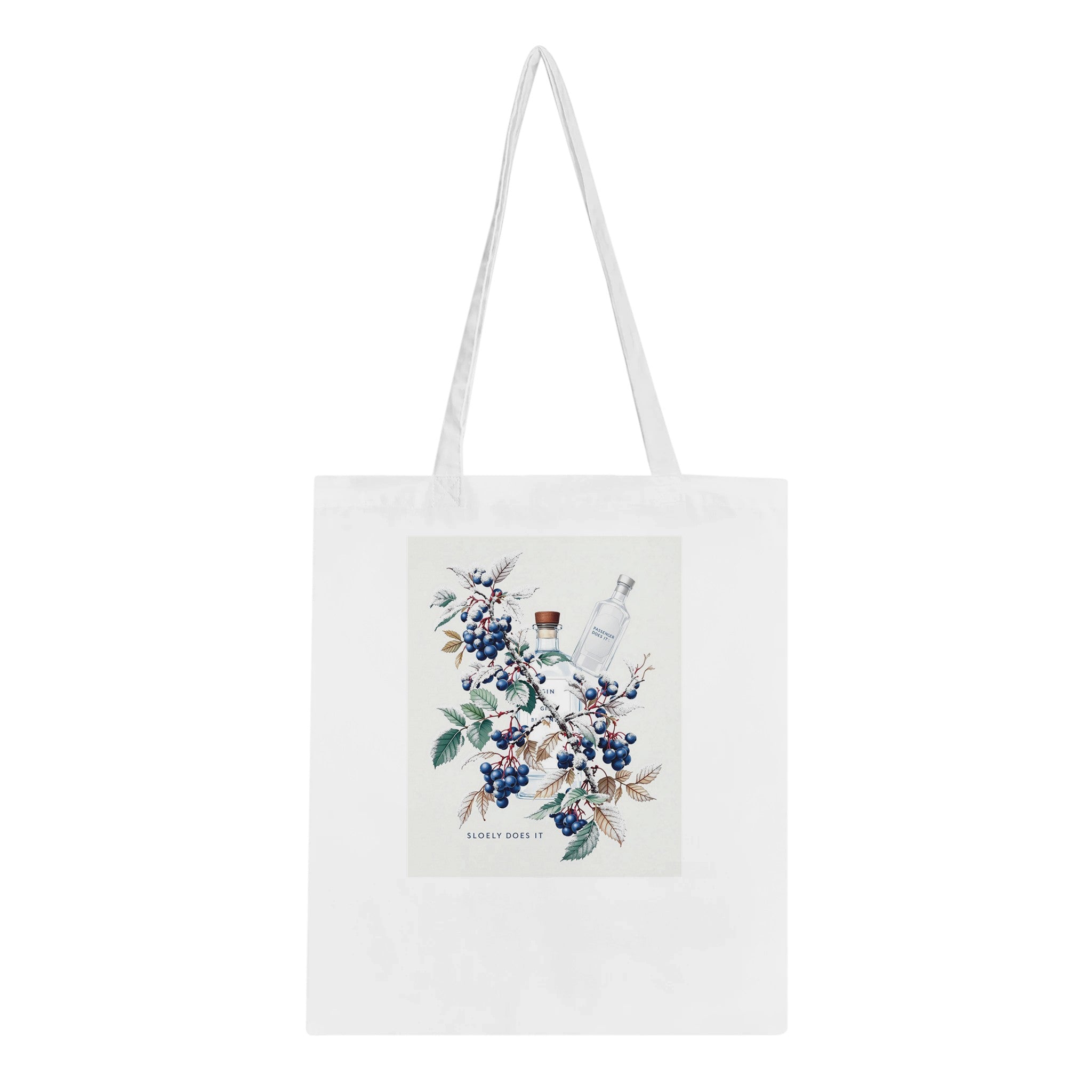 Sloe Berry Blackthorn Frost Gin Cotton Shopper UK — Tote Bag | Wild Thread Co UK