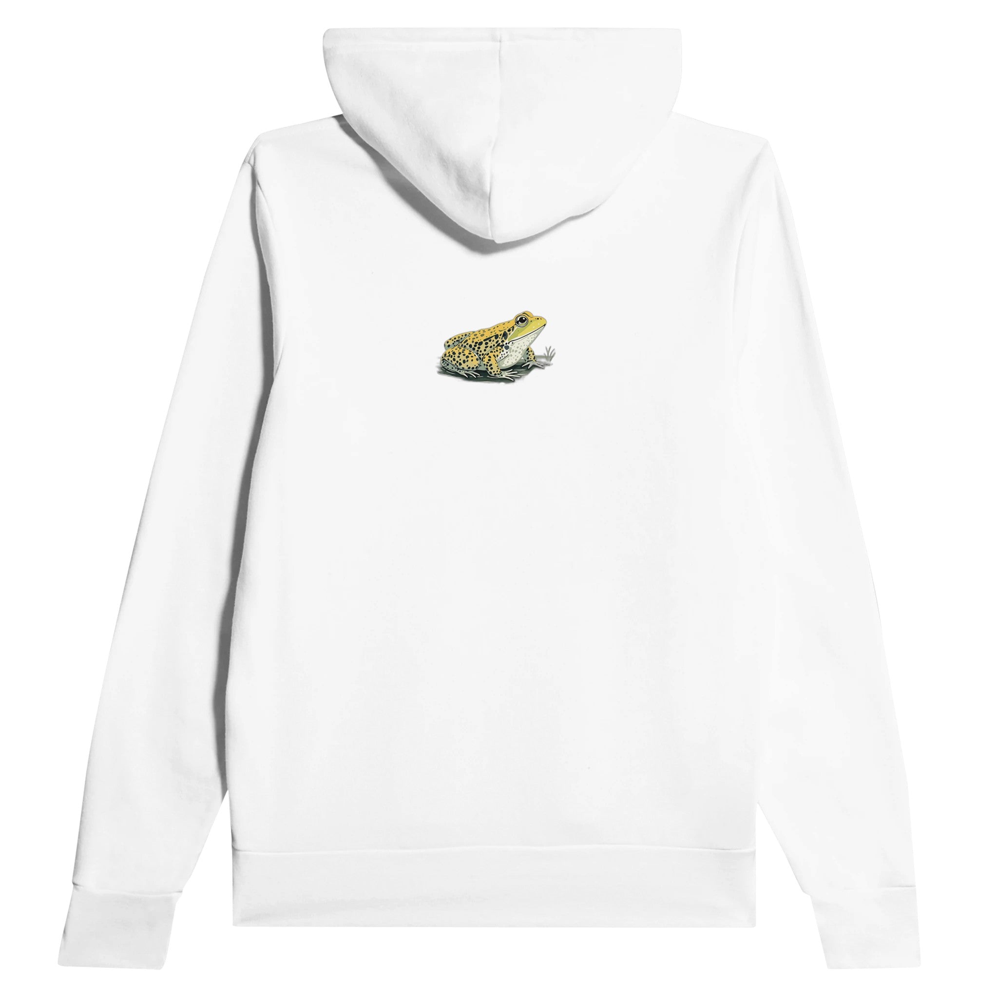 Common Frog Pond Spawn Spring Hoodie Pullover Unisex Cotton UK Hoodie — detail view | Wild Thread Co