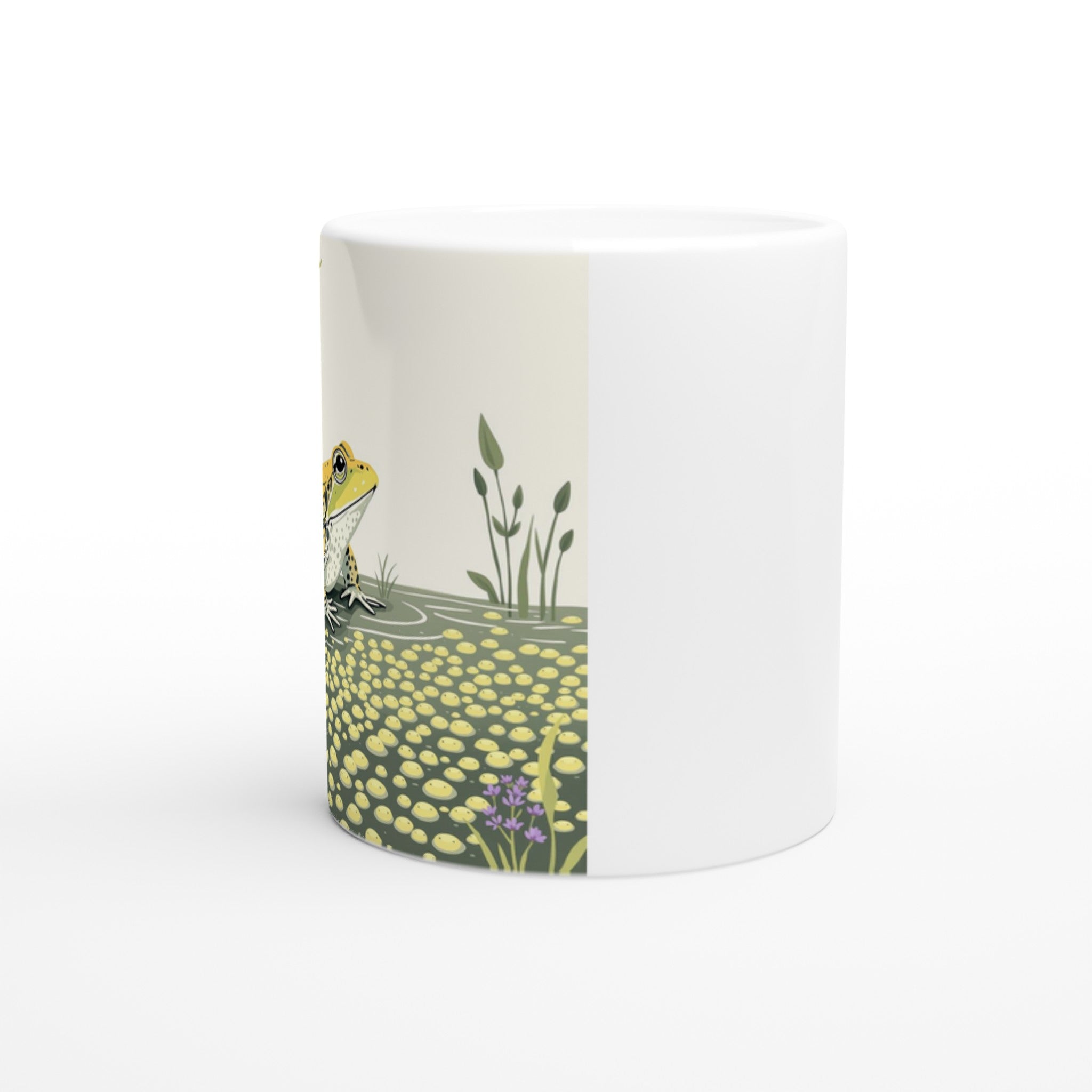 Common Frog Pond Spawn Spring Coffee Tea Ceramic 11oz Mug 11o Mug — detail view | Wild Thread Co