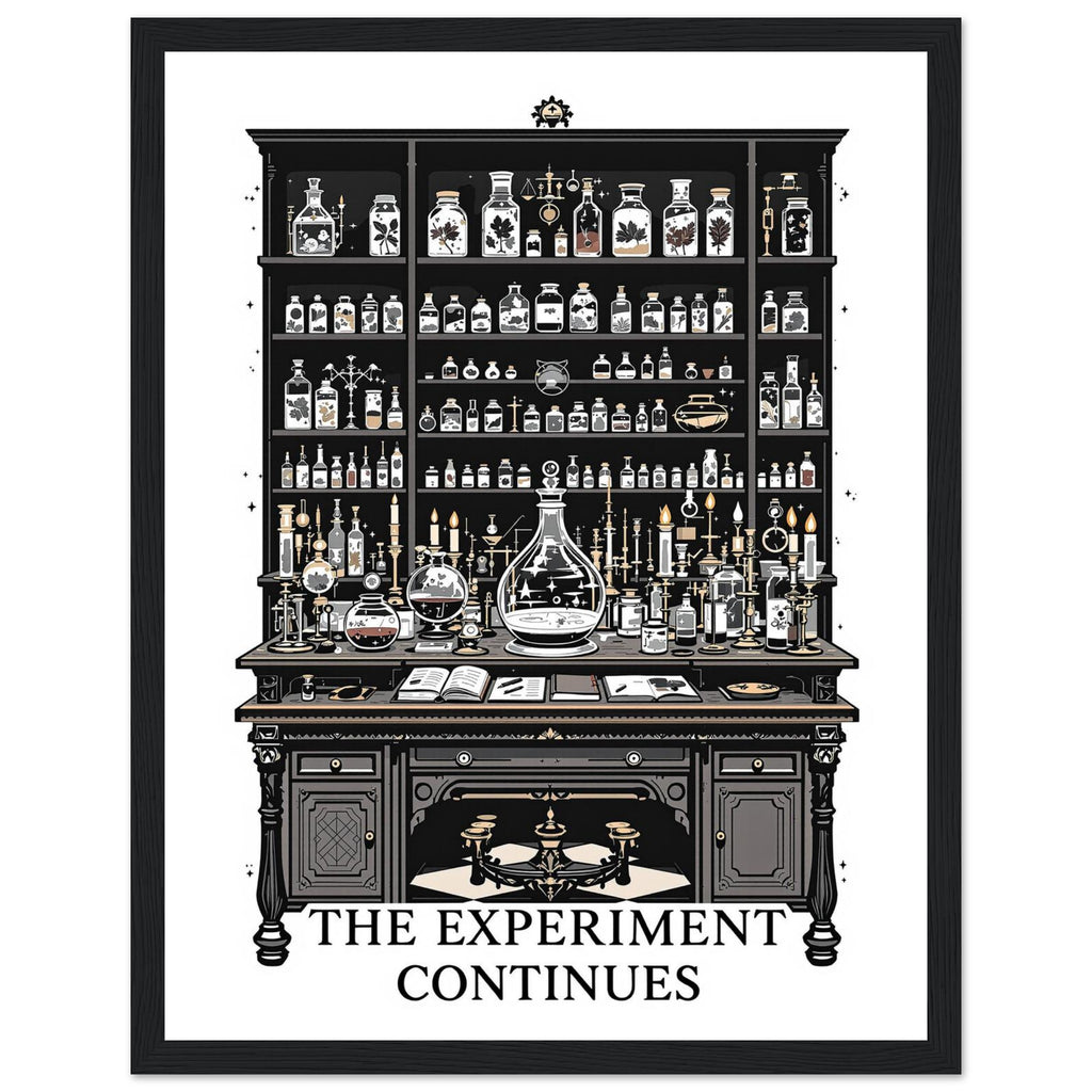 Dark Academia Victorian Laboratory Framed Print Wall Art Ready to — Framed Art Print | Wild Thread Co UK