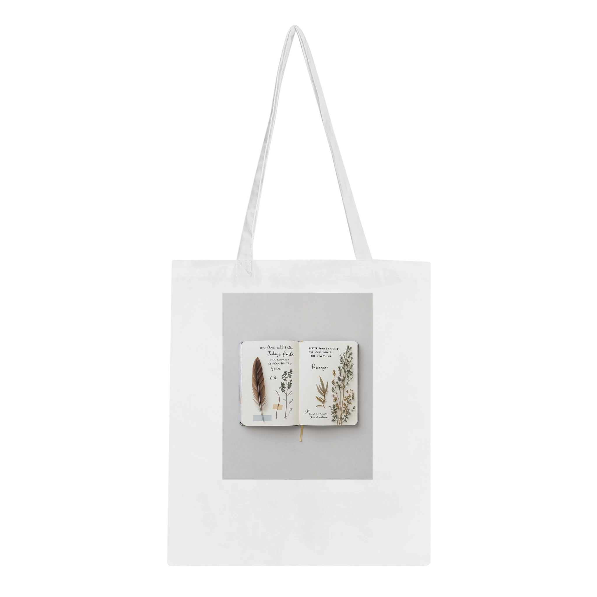 Naturalist Field Journal Sketches Cotton Shopper UK — Tote Bag | Wild Thread Co UK