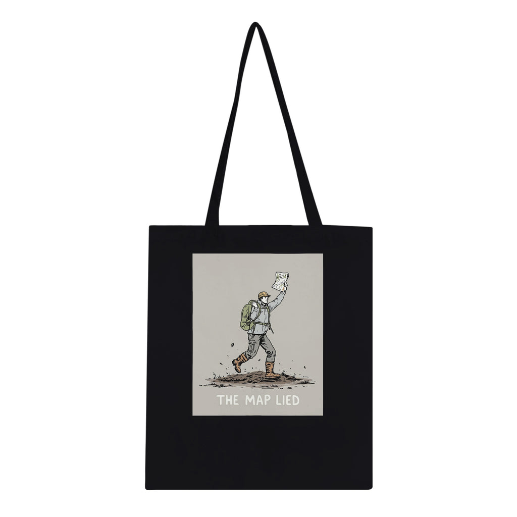 Peat Hag Navigation Boot Sinking Cotton Shopper UK Tote Bag — detail view | Wild Thread Co