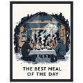 Mountain Hut Supper Fellowship Climbers — Framed Art Print | Wild Thread Co UK