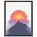 Alpenglow Sunrise Mountain First Light Framed Print Wall Art Ready to — Framed Art Print | Wild Thread Co UK