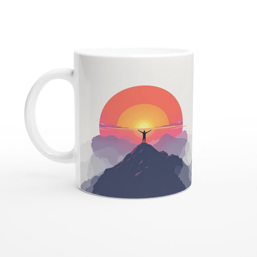 Alpenglow Sunrise Mountain First Light Coffee Tea Ceramic 11oz UK — Mug | Wild Thread Co UK