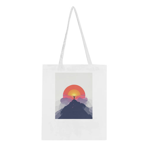 Alpenglow Sunrise Mountain First Light Cotton Shopper UK — Tote Bag | Wild Thread Co UK