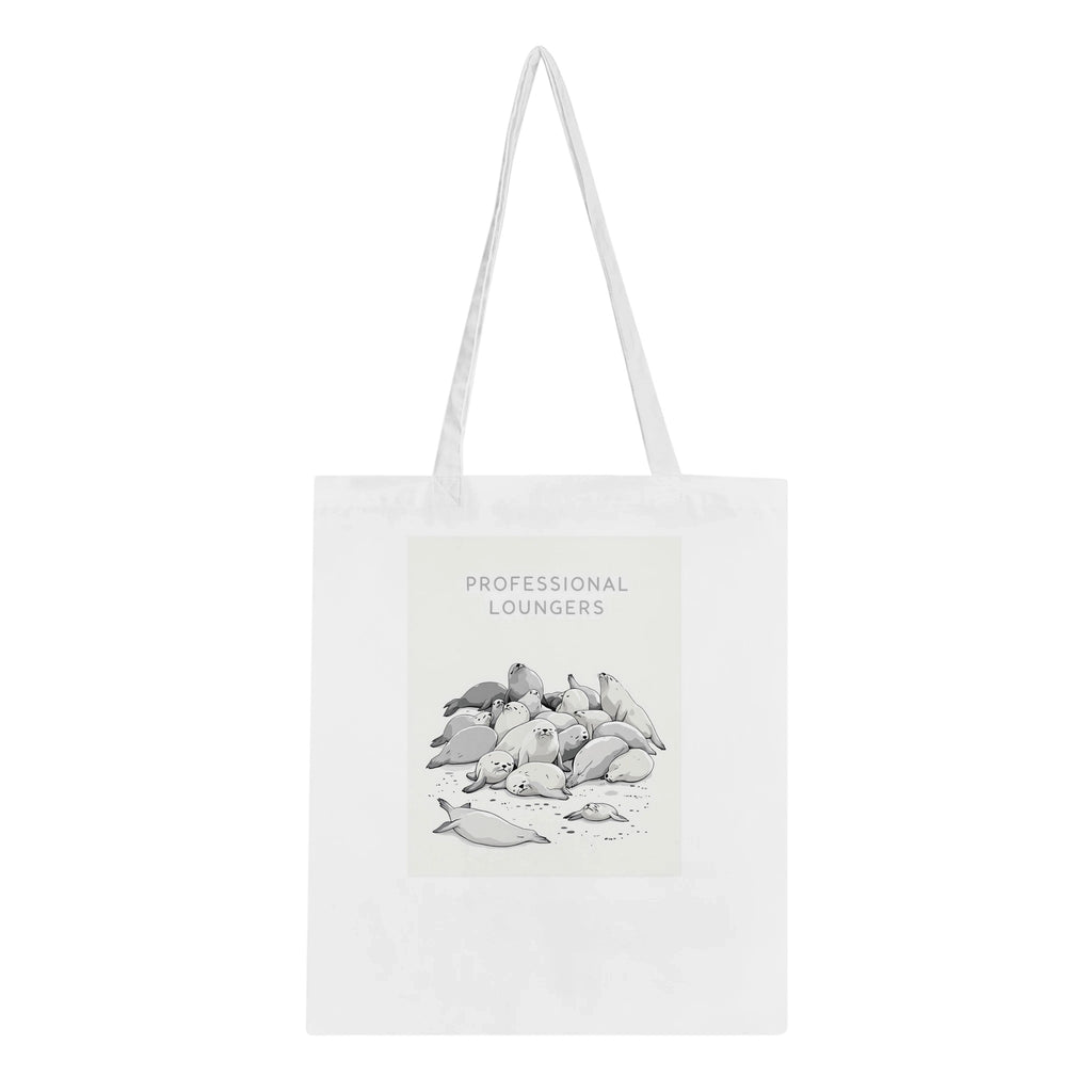 Grey Seal Colony Pups Atlantic Tote Bag Cotton Shopper UK — Tote Bag | Wild Thread Co UK