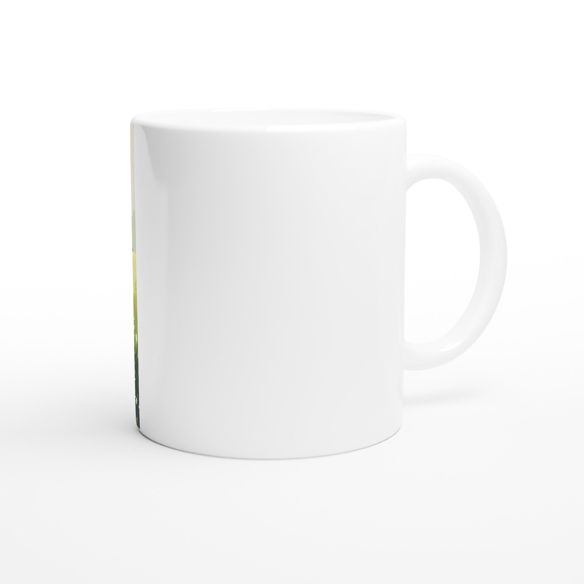 Spring Lambs Field Morning Coffee Tea Ceramic 11oz Mug — detail view | Wild Thread Co